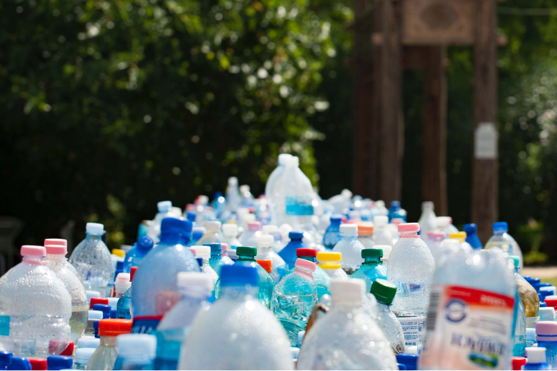 Empty plastic bottles